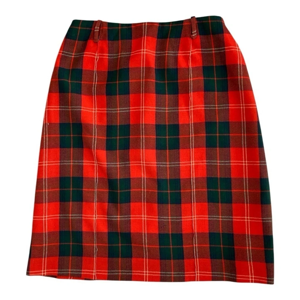 Vintage Florence Walsh Plaid Skirt